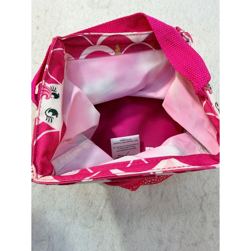 Thirty-One Littles Carry-All Caddy Pink Unicorn Mermaid Scale Mini Organizer Bag